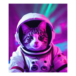 astronautenkat foto afdruk