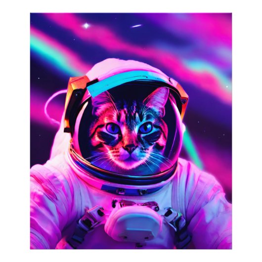 astronautenkat foto afdruk (Voorkant)