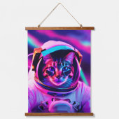 astronautenkat hangend wandkleed (Voorkant)