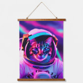 astronautenkat hangend wandkleed (Voorkant 2)