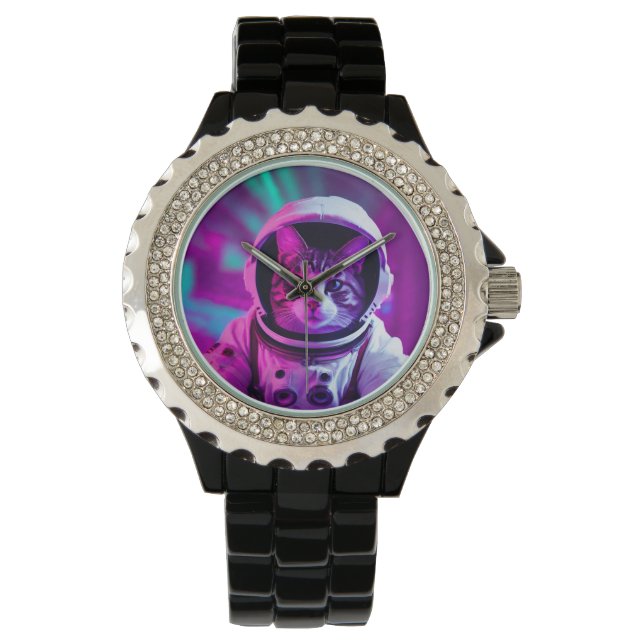 astronautenkat horloge (Voorkant)