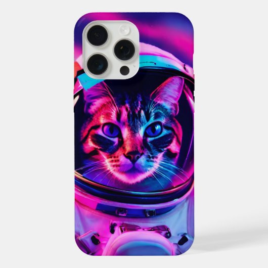 astronautenkat iPhone hoesje (Achterkant)
