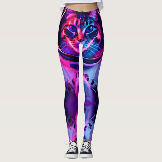 astronautenkat leggings (Voorkant)