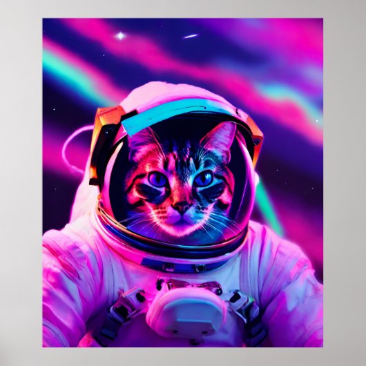 astronautenkat poster (Voorkant)