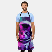 astronautenkat schort (Gedragen)