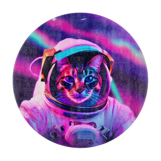 astronautenkat snijplank (Voorkant)