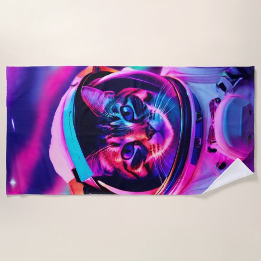astronautenkat strandlaken (Voorkant)