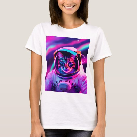 astronautenkat t-shirt (Voorkant)