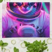astronautenkat theedoek (Gevouwen)