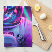 astronautenkat theedoek (Quarter Fold)