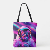 astronautenkat tote bag (Achterkant)