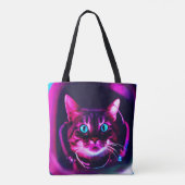 astronautenkat tote bag (Achterkant)