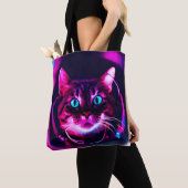 astronautenkat tote bag (Dichtbij)