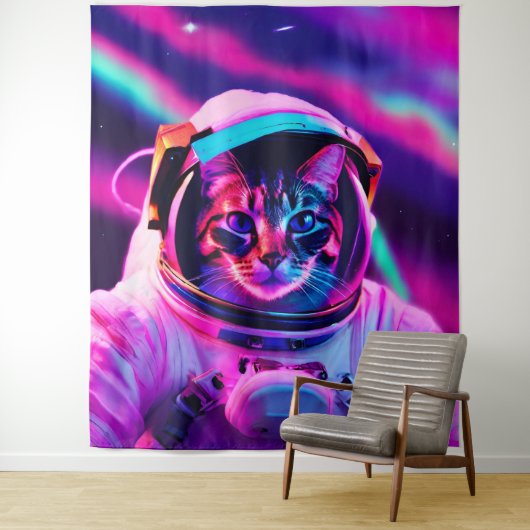 astronautenkat wandkleed (In situ)