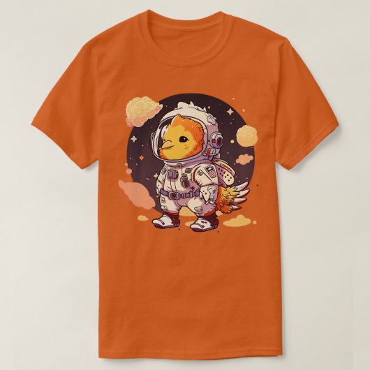 astronautenkip t-shirt (Design voorkant)