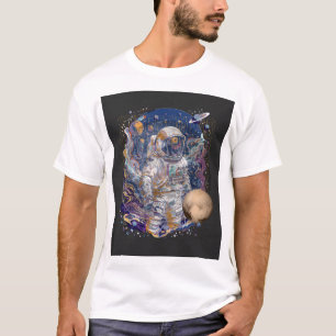 Astronautenontwerp. T-shirt