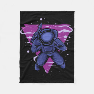 Astronautenoorlog in de ruimte fleece deken