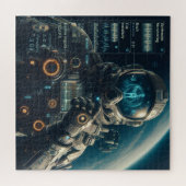 astronautenpuzzel legpuzzel (Horizontaal)