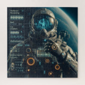 astronautenpuzzel legpuzzel (Verticaal)
