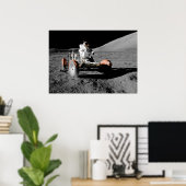 astronautenruimte bij landingsauto poster (Thuiskantoor)