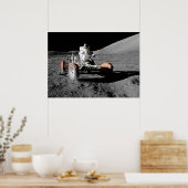 astronautenruimte bij landingsauto poster (Keuken)