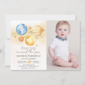 Astronautenruimte eerste reis rond de zon Foto Kaart (Voorkant)