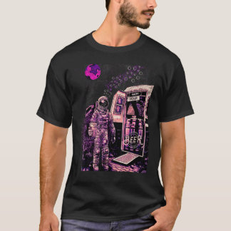 Astronautenruimte Happy Hour Bier Occupy Mars T-shirt