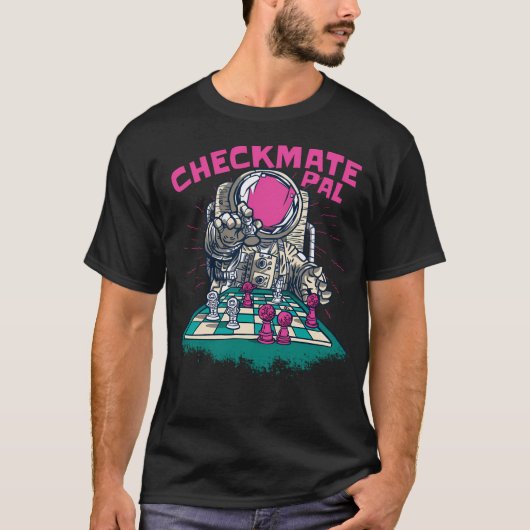 astronautenschaak t-shirt (Voorkant)
