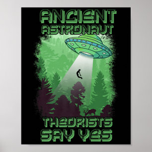 Astronautentheoretici zeggen ja - Aliens Theor Poster
