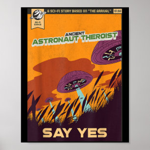 Astronautentheoreticus zegt ja tegen buitenaardse poster