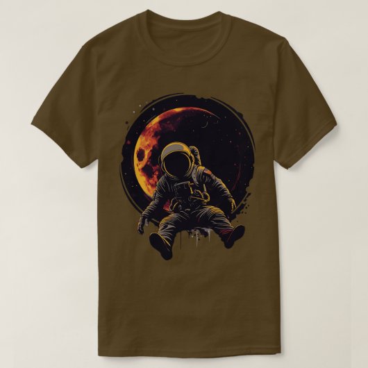 astronautenverduistering t-shirt (Design voorkant)
