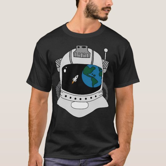 astronautenwaarnemer t-shirt (Voorkant)