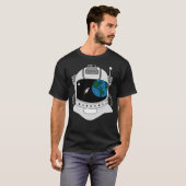 astronautenwaarnemer t-shirt (Voorkant volledig)