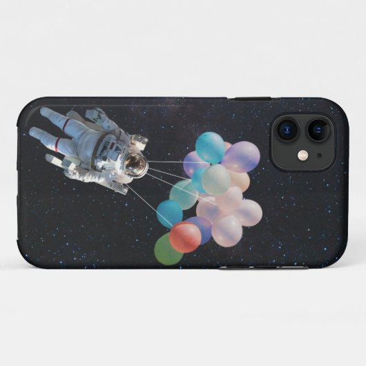 Astronautiestars en ruimtevaardige ballonnen Case-Mate iPhone case (Achterkant (horizontaal))