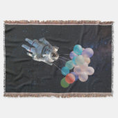 Astronautiestars en ruimtevaardige ballonnen deken (Voorkant)