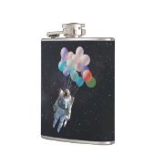 Astronautiestars en ruimtevaardige ballonnen heupfles (Links)