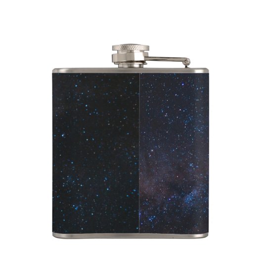 Astronautiestars en ruimtevaardige ballonnen heupfles (Achterkant)