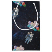 Astronautiestars en ruimtevaardige ballonnen klein cadeauzakje (Achterkant)