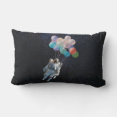 Astronautiestars en ruimtevaardige ballonnen kussen (Achterkant)