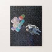 Astronautiestars en ruimtevaardige ballonnen legpuzzel (Verticaal)