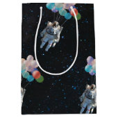 Astronautiestars en ruimtevaardige ballonnen medium cadeauzakje (Voorkant)