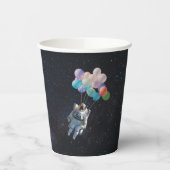 Astronautiestars en ruimtevaardige ballonnen papieren bekers (Links)