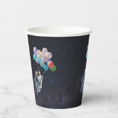 Astronautiestars en ruimtevaardige ballonnen papieren bekers (Voorkant)