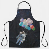 Astronautiestars en ruimtevaardige ballonnen schort (Voorkant)
