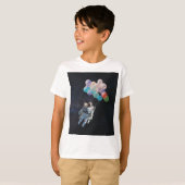 Astronautiestars en ruimtevaardige ballonnen t-shirt (Voorkant volledig)