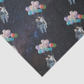 Astronautiestars en ruimtevaardige ballonnen tissuepapier (Detail)