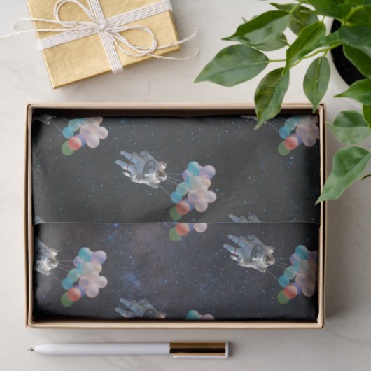 Astronautiestars en ruimtevaardige ballonnen tissuepapier (Geschenk)