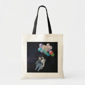 Astronautiestars en ruimtevaardige ballonnen tote bag (Voorkant)