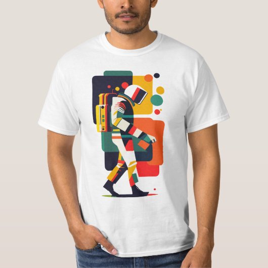 Astronautisch avontuur, kosmos in de ruimte t-shirt (Voorkant)