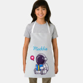 Astronautisch leesboek schattige kinderen schort (Insitu)